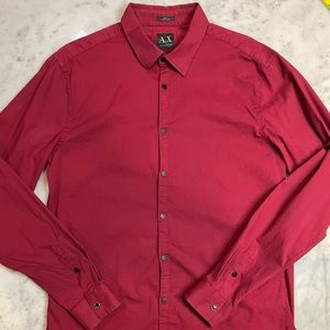 Armani Exchange Snap Button Down